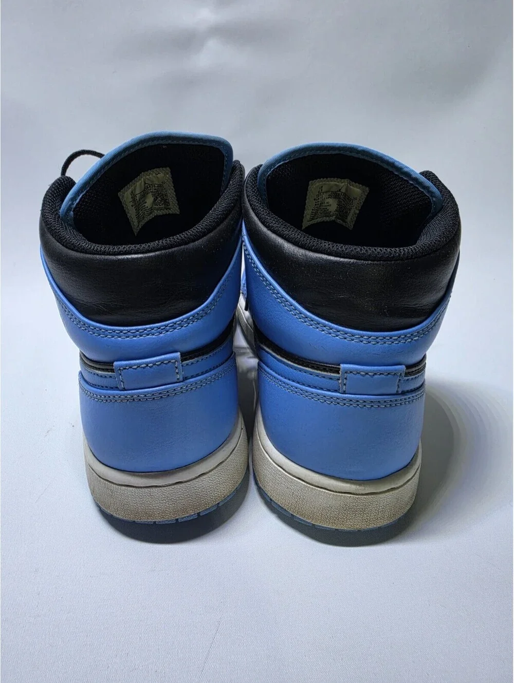 Jordan Air Jordan 1 Mid University Blue Black Mid Top Lace-Up Leather DQ8426-401
